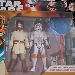 Star Wars Action Figure Duo - White, Orange, and Brown